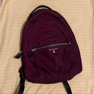 Michael Kors Satin Backpack in Merlot